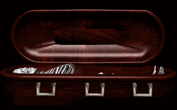 Skeleton in its coffin! GOODMORNING PEEPS!